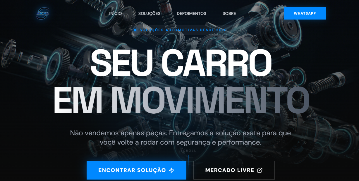 Skal Distribuidora — print da homepage